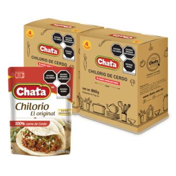 4 PACK CHILORIO DE CERDO POUCH 860 2 PZAS