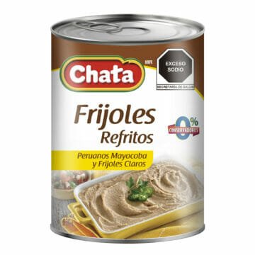 Lata de Frijoles Refritos Mayocoba de Productos Chata de 830 grs