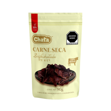 La carne seca natural de Chata es la mejor en cuanto a sabor y calidad