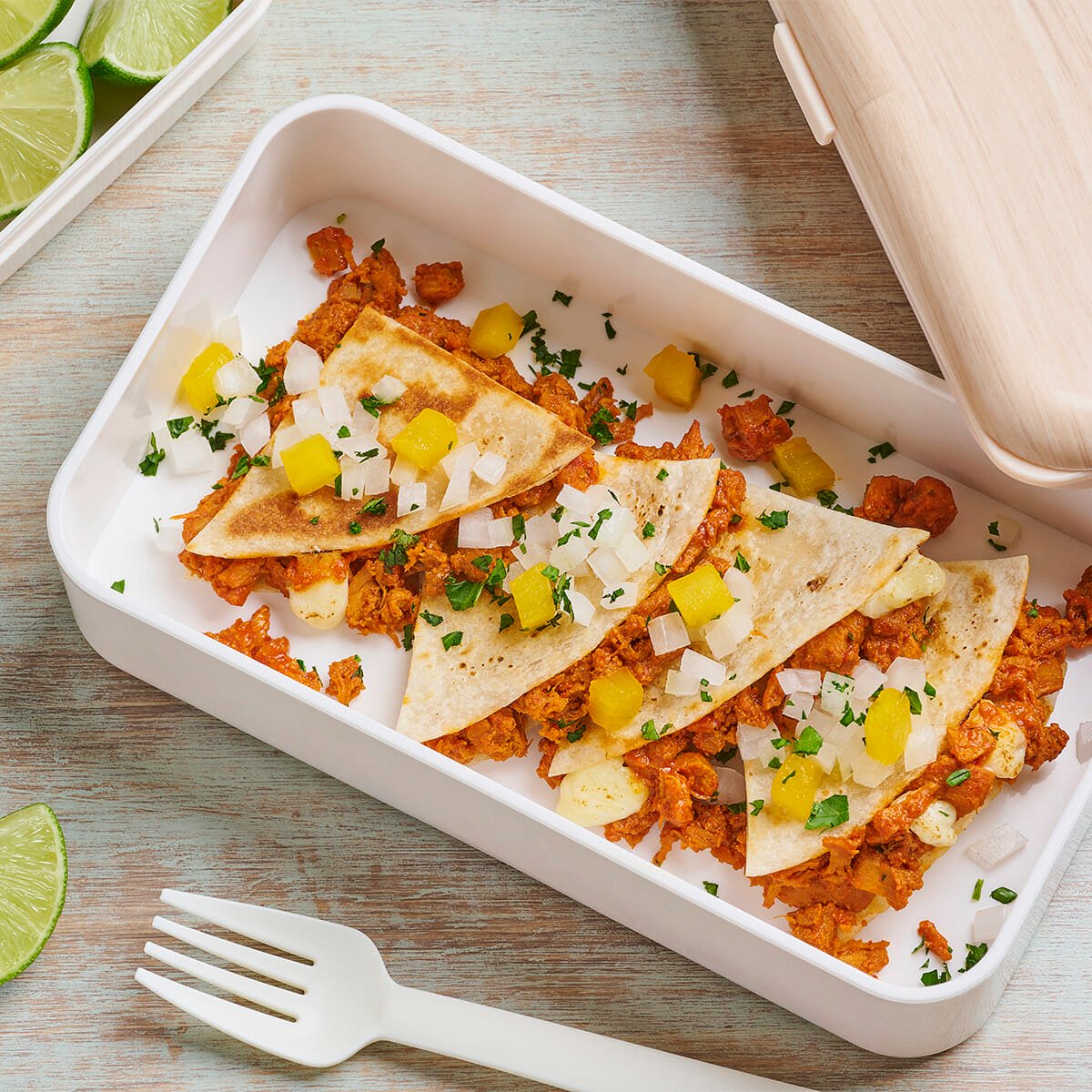 Gringa Pastor_H1 Prepara nuestra deliciosa receta Gringa con Carne al Pastor Chata. Te encantará